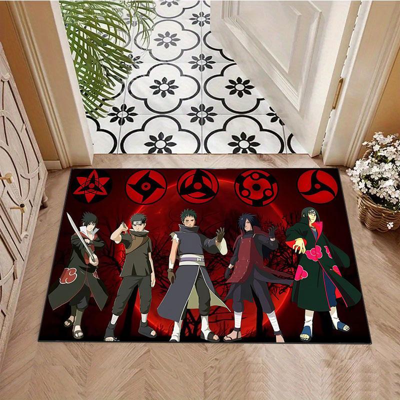 N-Naruto-themed carpet, suitable for living room, bedroom, game room, computer room and home décor.