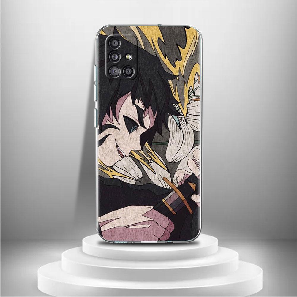 Carcasă Demon Slayer Zenitsu Kaigaku pentru Samsung Galaxy A52 A32 A12 A71 A21s A22 A51 A50 A23 A31 A50 A41 A72 telefon moale funda capac