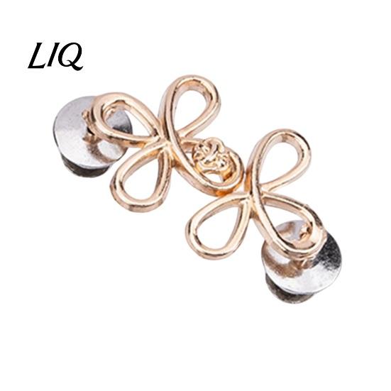 Loose Pants Waist Tightener Six-Leaf Button, Detachable Jeans Button Pin, Adjuster No Sewing Required Buckle Clothing Accessories Nail