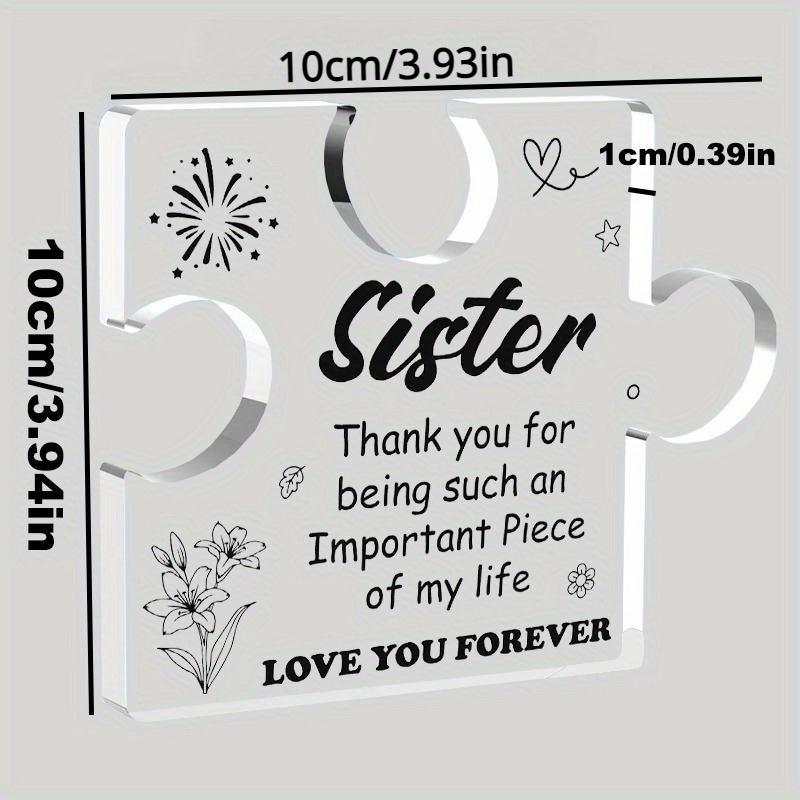 Eye catching Party Centerpiece Beautiful Acrylic Puzzle Gift from Brothers and Sisters