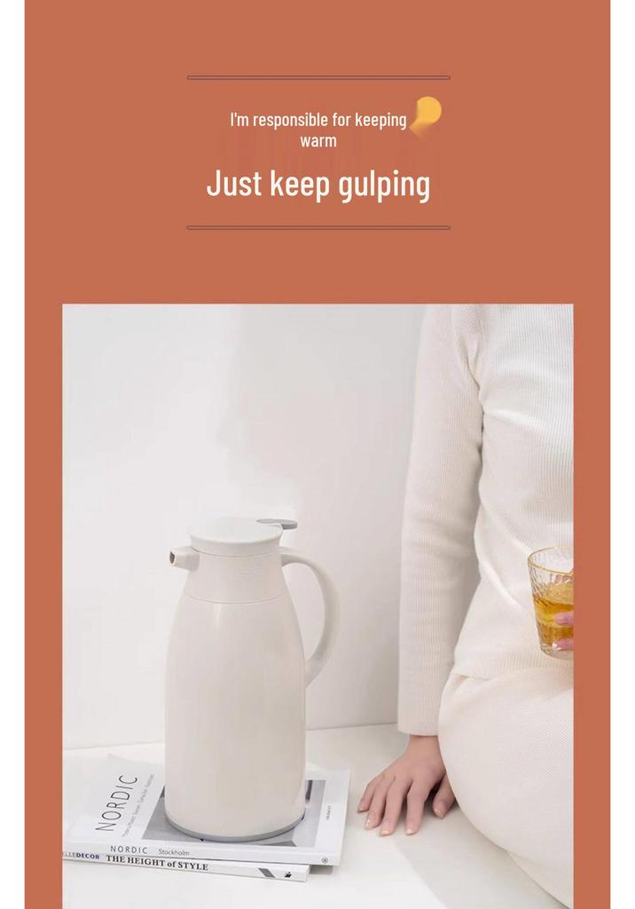 Large Capacity Thermos Flask - Ideal for Dorms and Home, Keeps Water Hot, Also Functions as a Small Teapot