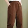 Shop   Women Big Size Linen Banding 7 Point Pants Won Wpt Wfilkbx