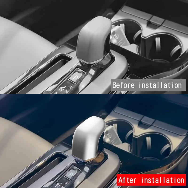 For Toyota Prius 60 Series  2024 ABS Carbon Fiber Gear Head Shift Knob Cover Trims Interior Sticker Car Styling Accessories