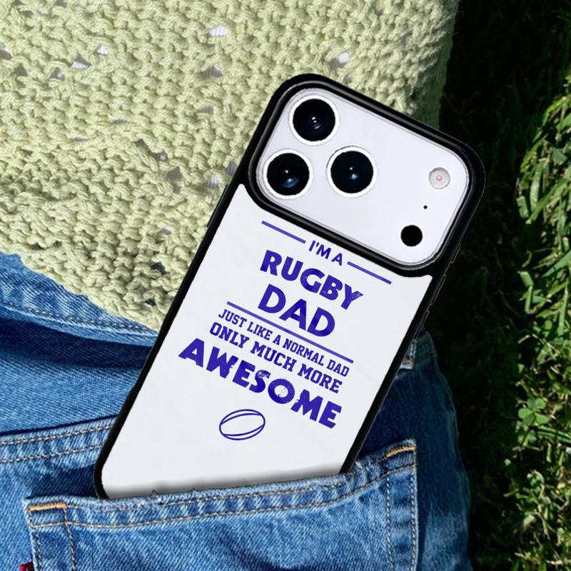Keep Calm and Play Rugby Phone Case For iPhone 17 AIR 16 Pro Max 15 14 Pro 11 12 13 Shockproof Silicone Cover