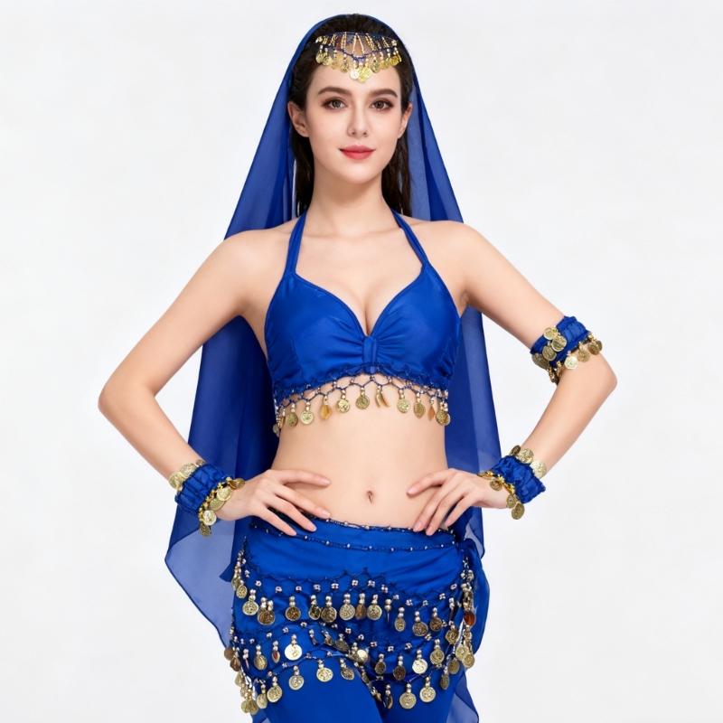Multi Purpose Stage Costume Set Containing Elegant Veil And Ornamental Headwear For Performances