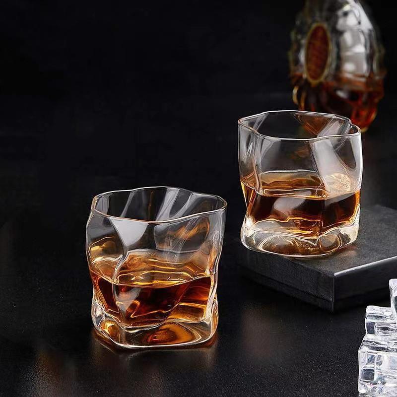 Japanisches Verdrilltes Whiskyglas Kreatives Bar Shochu Glas 150ml Bierglas Haushalts Wasserglas Exquisites Geschenk