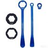 Motorrad-Reifenmontierhebel CNC-Aluminium Dirtbike-Reifenwechselwerkzeug Tragbares Reifenwechsel-Set für Offroad-Reparatur