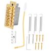 Tremolo System with Roller Single Locking Vibrato Bridge Tailpiece for ST Guitar (Gold)