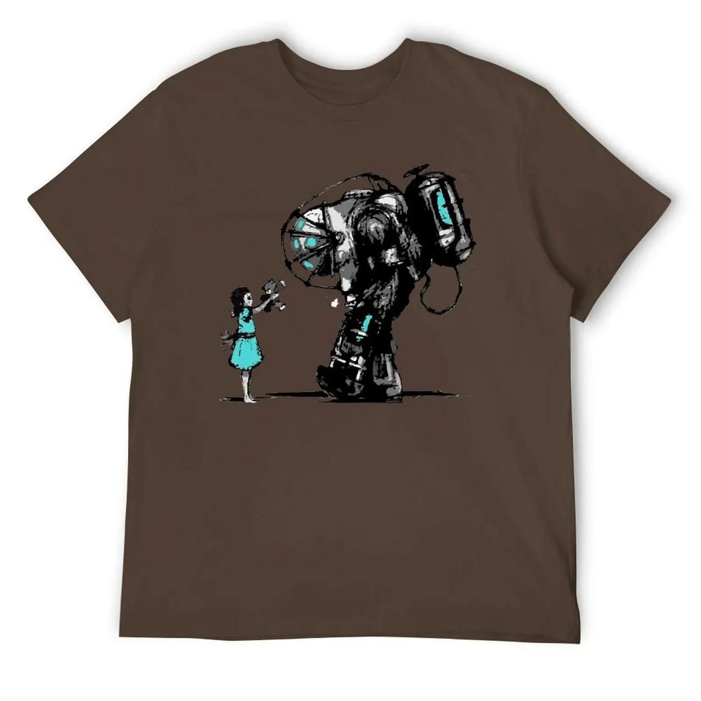 Rundhals BioShock Z T-Shirt Bewegung T-Shirt Niedlich Lustig Geek Fitness US-Größe