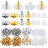 Rubber Earrings Back Stoppers Plug Caps For Jewellery Making Earring Settings Base DIY Earring Bullet Tube Ear Plugs
