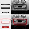 Real Soft Carbon Fiber Sticker For Seat Ibiza 6j 2009 2010 2011 2012 2013 2014 LHD RHD Car Center Console CD Frame Panel Trim