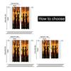 2 Pcs, Filtering Curtains (excluding Rods, Non-movable, Without Batteries) African Tribal Woman for Use In Bedrooms and Living