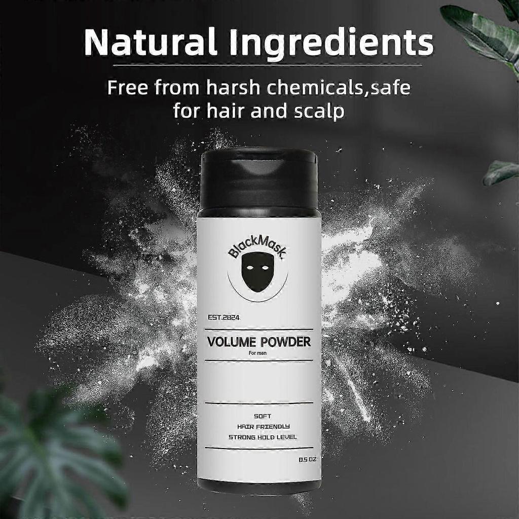 BlackMask Haarpuder zum Stylen, Volumenpuder für sofortige Textur & Volumen 40g weniger