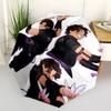 1pc Outdoor Umbrella with Sword-Wielding Anime Character - Automatic Opening/Closing, Portable 3-Fold Design, 8-Bone Iron Frame - Perfect Gift Fo