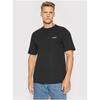 Levis Solid Logo Embroidered Crew Neck Pullover T-Shirt Unisex Tops Black A0637-0001