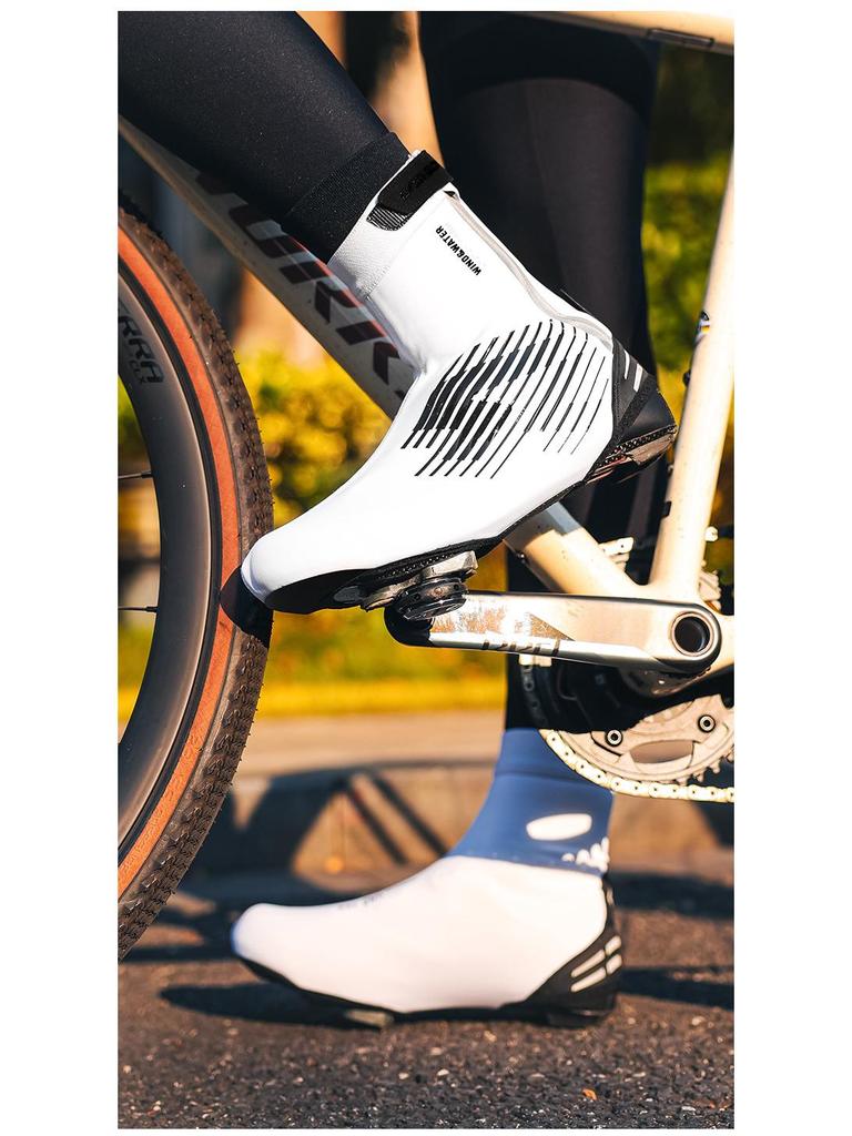 Lampada Windproof Water-Repellent Cycling Shoe Covers for Men & Women - Cold Protection & Warmth for Road Biking