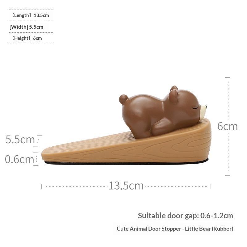Tappo per porta animale cartone animato, sicuro per il pavimento, antiscivolo, cuneo fermaporta per bagno, cucina, ingresso
