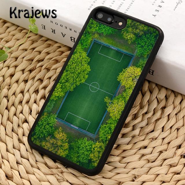 

Krajews Football Field Green Phone Case Cover For iPhone 17 Air 16 15 14 plus 11 12 13 pro ma coque Shell Fundas iPhone 13