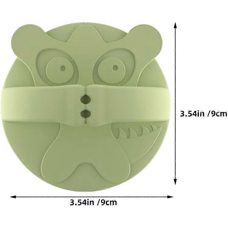 Boy Girl Silicone Scalp Scrubber Body Bath Brush Soft Exfoliating Bathing Tool for Boy Girl and Adults for Massaging and Skin Cleansing Matcha