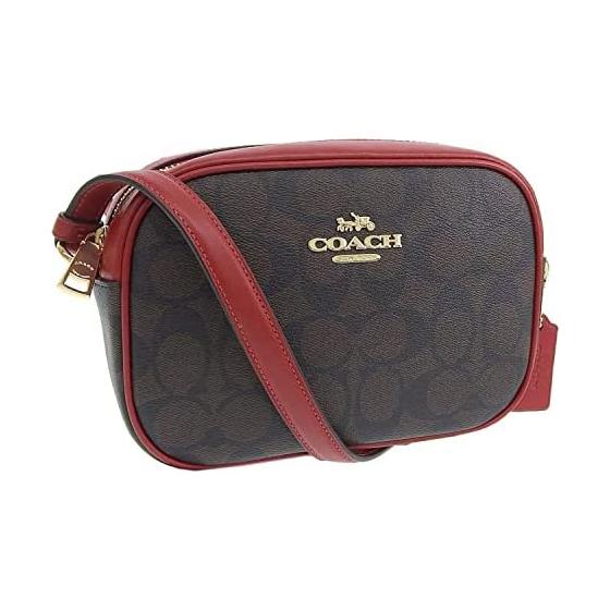 

[COACH] Bag Women s Shoulder Bag Outlet Crossbody Signature Leather Brand Mini Jamie Camera Bag CL659 CF304 CA719 CA069 C9926 (BROWN/1941RED/Red)