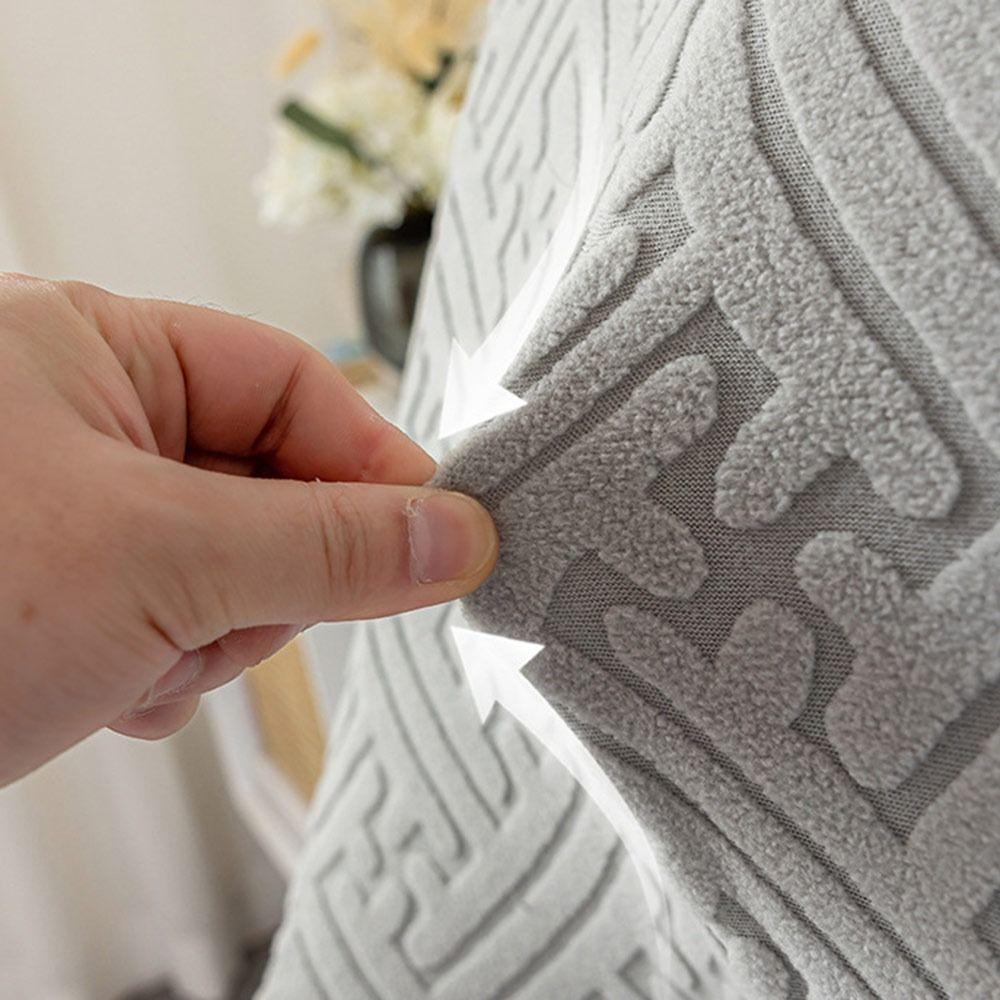 Curved Dining Chair Cover High-elastic Stool Slipcover Backrest Protector  for Home Decoration