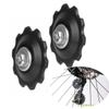 2pcs/set Plastic Bearing MTB Bikes Jockey Wheels Jockey Wheel Bike Rear Derailleur Pully  Road Bike