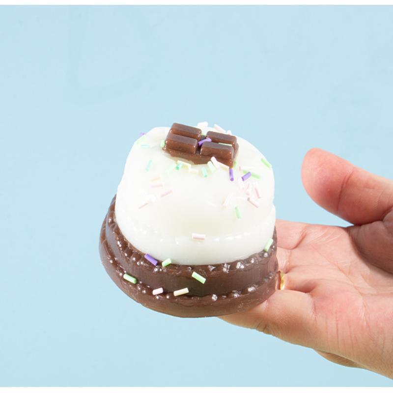 Cute Chocolate Cake Toy Soft Slow Rising For Stress Relief Kids Birthday Party Favors