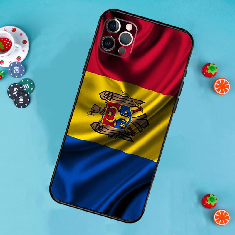 Custodia Telefono Bandiera Moldavia Per iPhone 17 Air 15 14 13 12 11 16 Pro Max 13 12 mini 15 16 Plus 16e Cover Funda