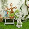 Neid Porzellan Windmühlen Ornament: Massivholz Miniaturlandschaft Gartendekoration - Kreative Waldserie für Kindergarten und Hofgestaltung