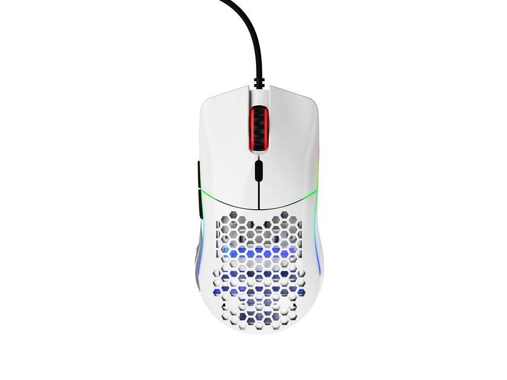 Glorious Model O Wired Gaming Mouse, Lightweight RGB with 6 Programmable Buttons, USB Mouse, White, Official Japanese Product (58g)