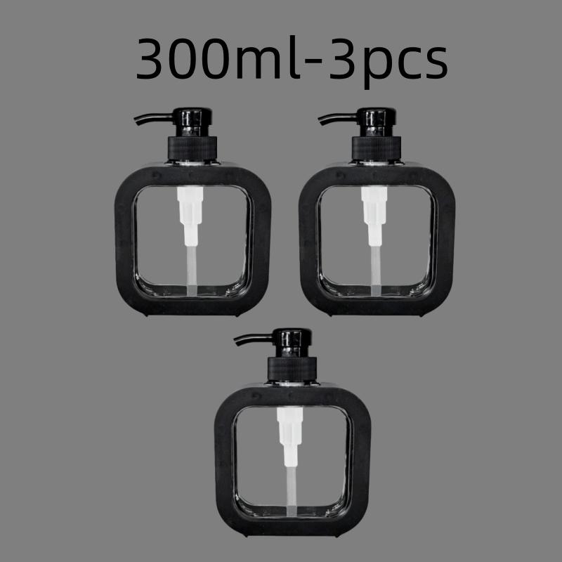 300/500ml Badkamer Zeepdispensers Hervulbare Lotion Shampoo Douchegel Houder Draagbare Reizen Dispenser Lege Bad Pomp Fles