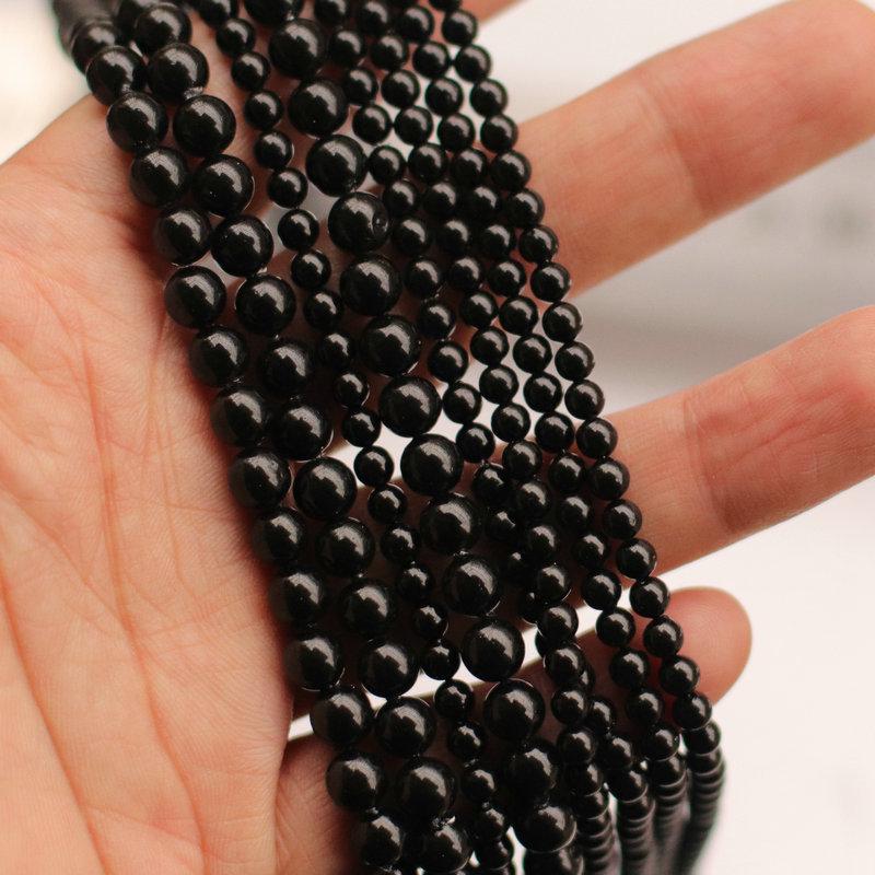 Black Agate Shell Pearl Beads 4-6mm for DIY Jewelry Making