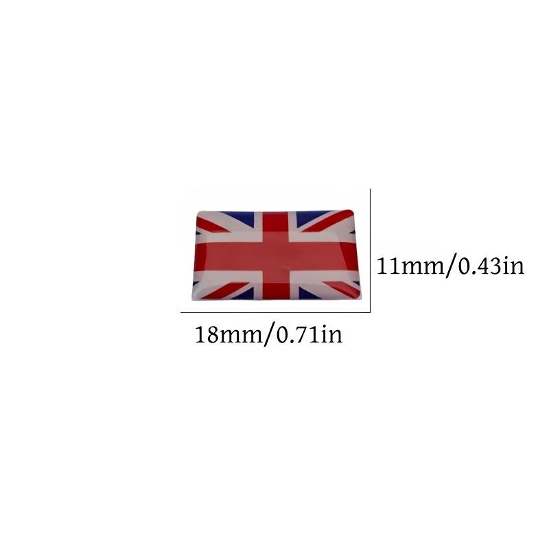 4 Car Stickers/Car Badges/British Flag Car Badge Stickers/Suitable for All Car Accessories, Car Knob Decorations, Door Handle Decorations,