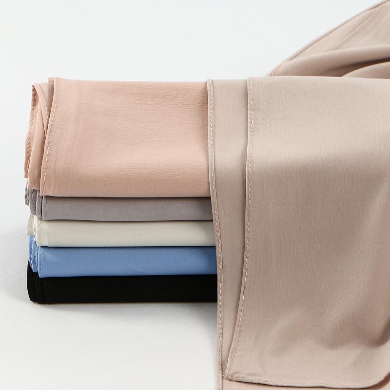 Novo lenço feminino versátil de cor sólida mais vendido, lenço longo moderno, macio, respirável e simples para cabeça/xale/bolsa