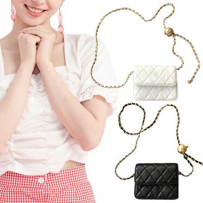 Women Mini Belt Bag Versatile Quilted Crossbody Purse Casual Satchel Sling Purse Leather Hobo Bag Girl Stylish Purse