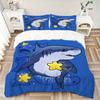 3pcs Bedding Set Shark Star Includes 1 Comforter + 2 Pillowcases, Without Pillow Inserts, Soft Comfortable,a0909130