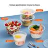 SHUANG YU Round Disposable Food Containers with Lids, 500ml (50 Sets)