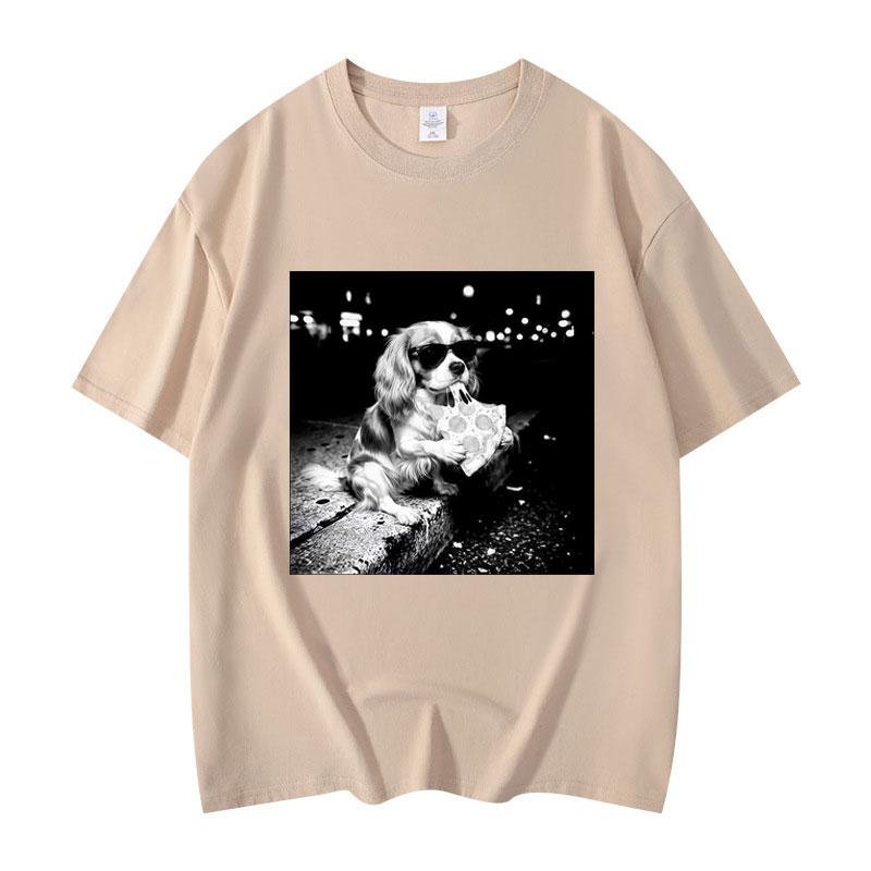 Funny Cavalier King Meme Tshirt Unisex Women Fashion Vintage Short Sleeve Tshirts Summer High Quality Cotton Oversized T Shirts