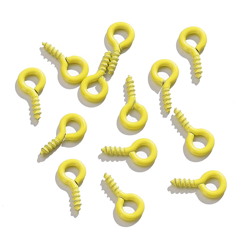 200pcs/100pcs Small Eyes Pins Nail Screw Tiny Mini Sheep Eyepins Hooks Clasp Eyelets for Charms Pendant Jewelry Making DIY