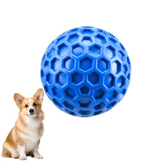 Tough Dog Chew Toy Indestructible Dog Chew Ball for Aggressive Chewers Interactive Squeaky Ball Toy for Large Medium Dogs