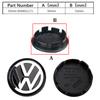 4 SZTUKI 55mm 65mm nakładka na środek felgi do modelarstwa samochodowego emblemat nakrętka piasty pasująca do VW Volkswagen Golf Sharan Passat Tiguan Akcesoria