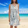 Women's Fashion Floral Print V-Neck Camisole Dress