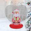 Inflatable Christmas Ornaments Heart Shape Light Up Christmas Decor Figurine Inside Inflatable Balls Decorations For Outdoor