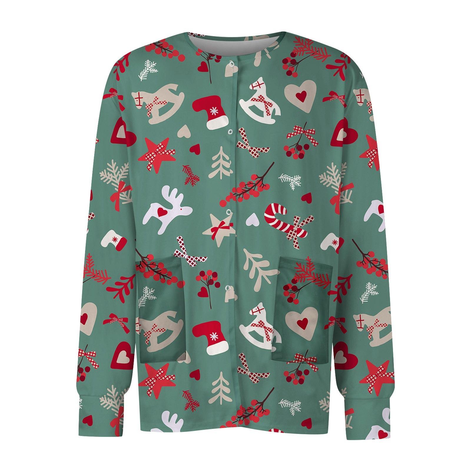 

Мужской топ с короткими рукавами и V-образным вырезом с рождественским принтом и нагрудным карманом XXXXL зелёный