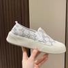 Canvas Hohe Plateau-Slipper Weiß Damen Schuhe Leichte Baumwolle Designer 2026 Neue Mode Angebot Sommer in Einem Damen Schuhwerk