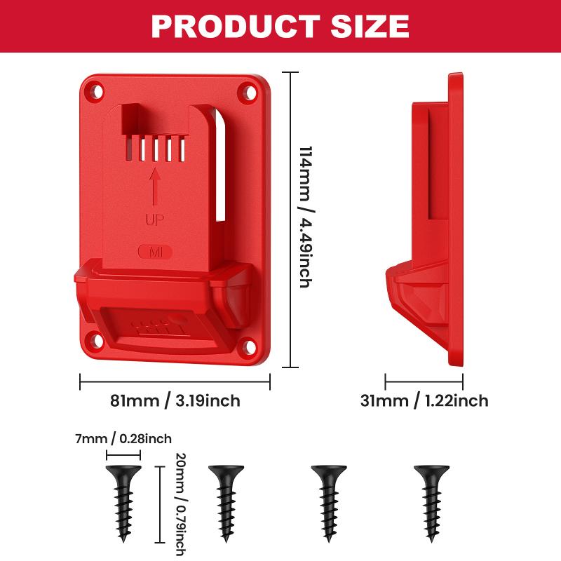 Wall Mount Electric Tool Holder For 18V Wall Power Mount Storage Battery Bracket Fixing Newest Drill Holder Slots Stand