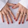Minimalist Pearl Stackable Ring Set Elegant Daily Wear Jewelry