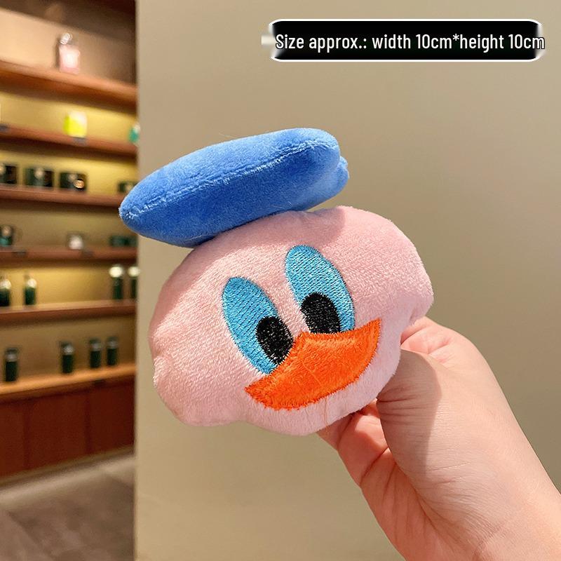 Japanese Kawaii Sunflower Panda Plush Brooch - Adorable Pin for Clothes, Bags, and Accessories.