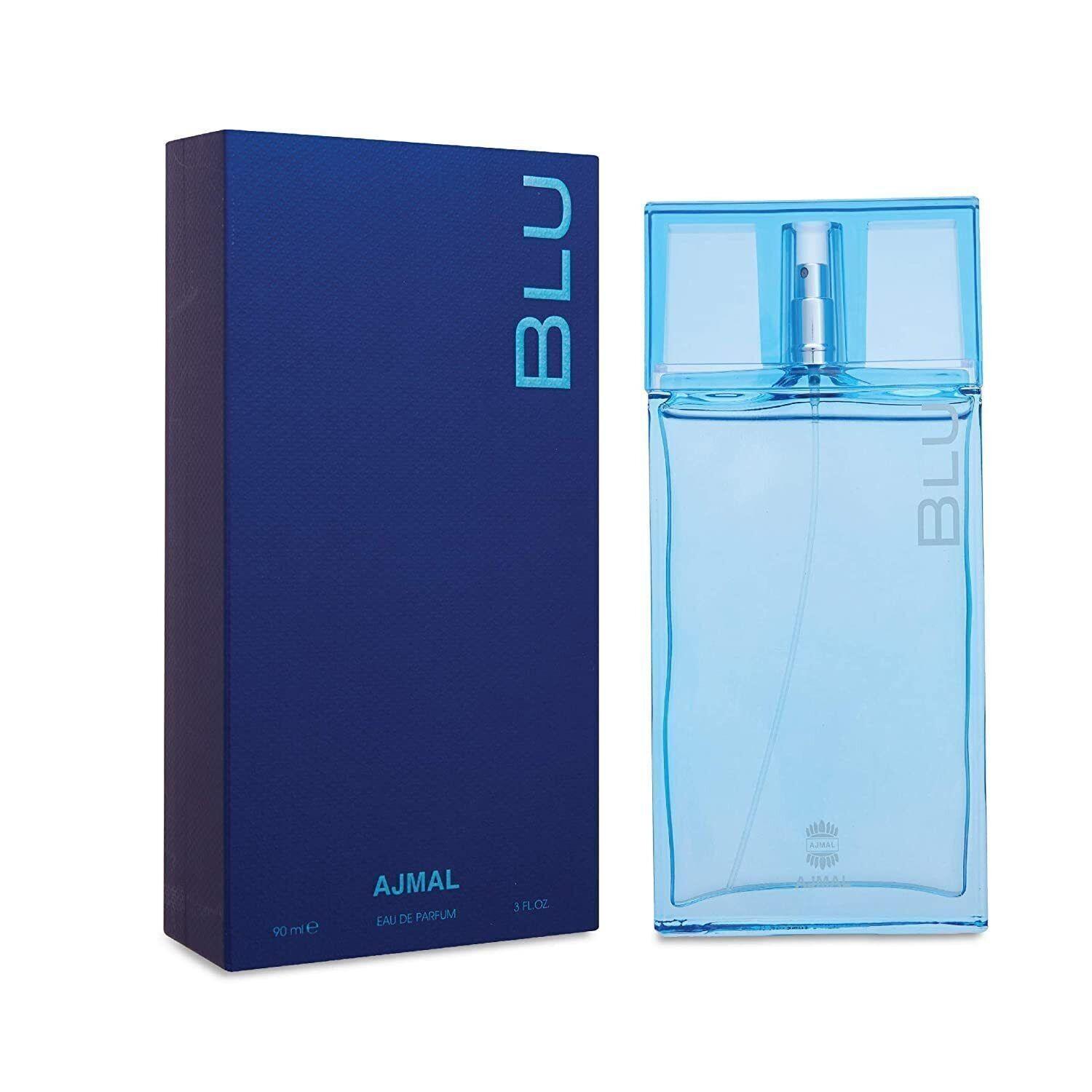 

Ajmal Blu Eau De Parfum Long Lasting Scent Spray 90ml For Men JT2706-2%