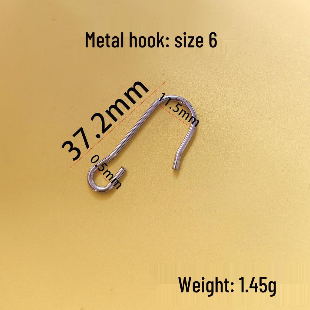 Adjustable Double-Prong Curtain Hooks - Metal & Plastic Serpentine Design